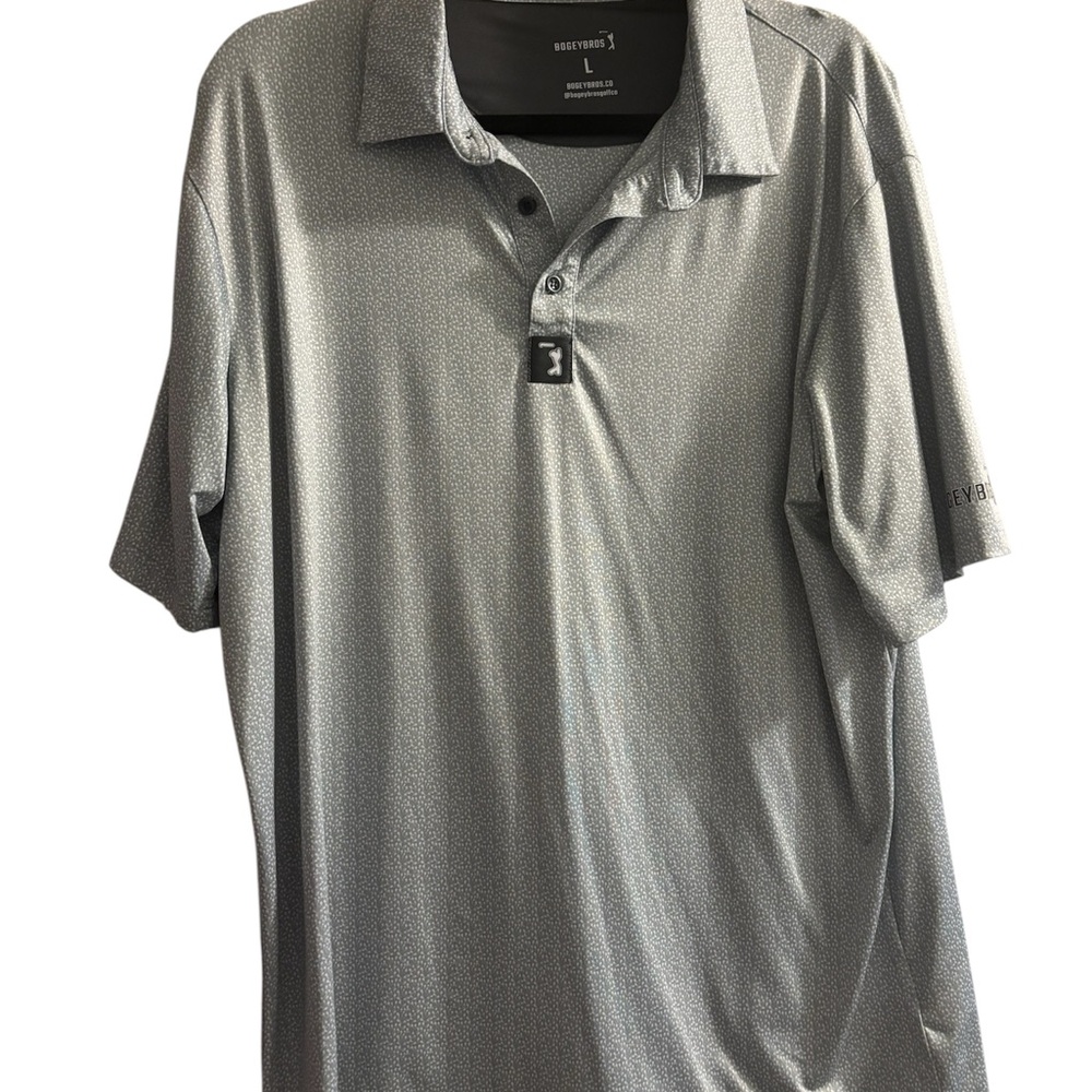 Men's Bogey Bros Gray Polo Shirt